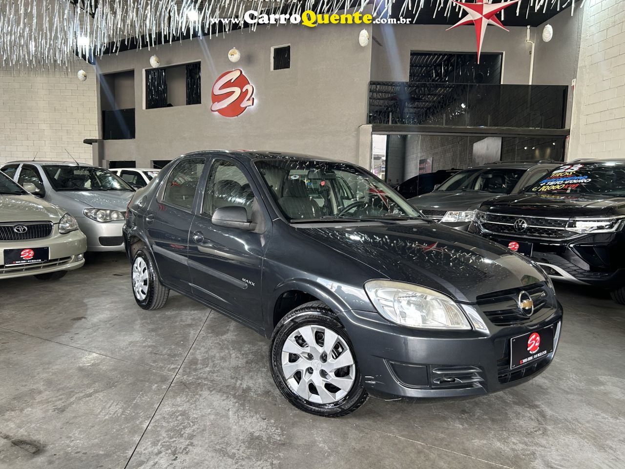 CHEVROLET   PRISMA  SED. MAXX LT 1.4 8V ECONOF. 4P   CINZA 2008 1.4 GASOLINA - Loja