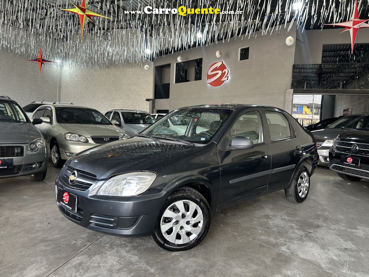 CHEVROLET   PRISMA  SED. MAXX LT 1.4 8V ECONOF. 4P   CINZA 2008 1.4 GASOLINA - Loja