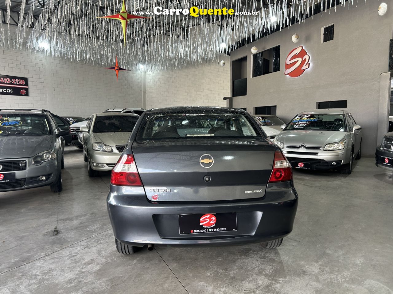 CHEVROLET   PRISMA  SED. MAXX LT 1.4 8V ECONOF. 4P   CINZA 2008 1.4 GASOLINA - Loja