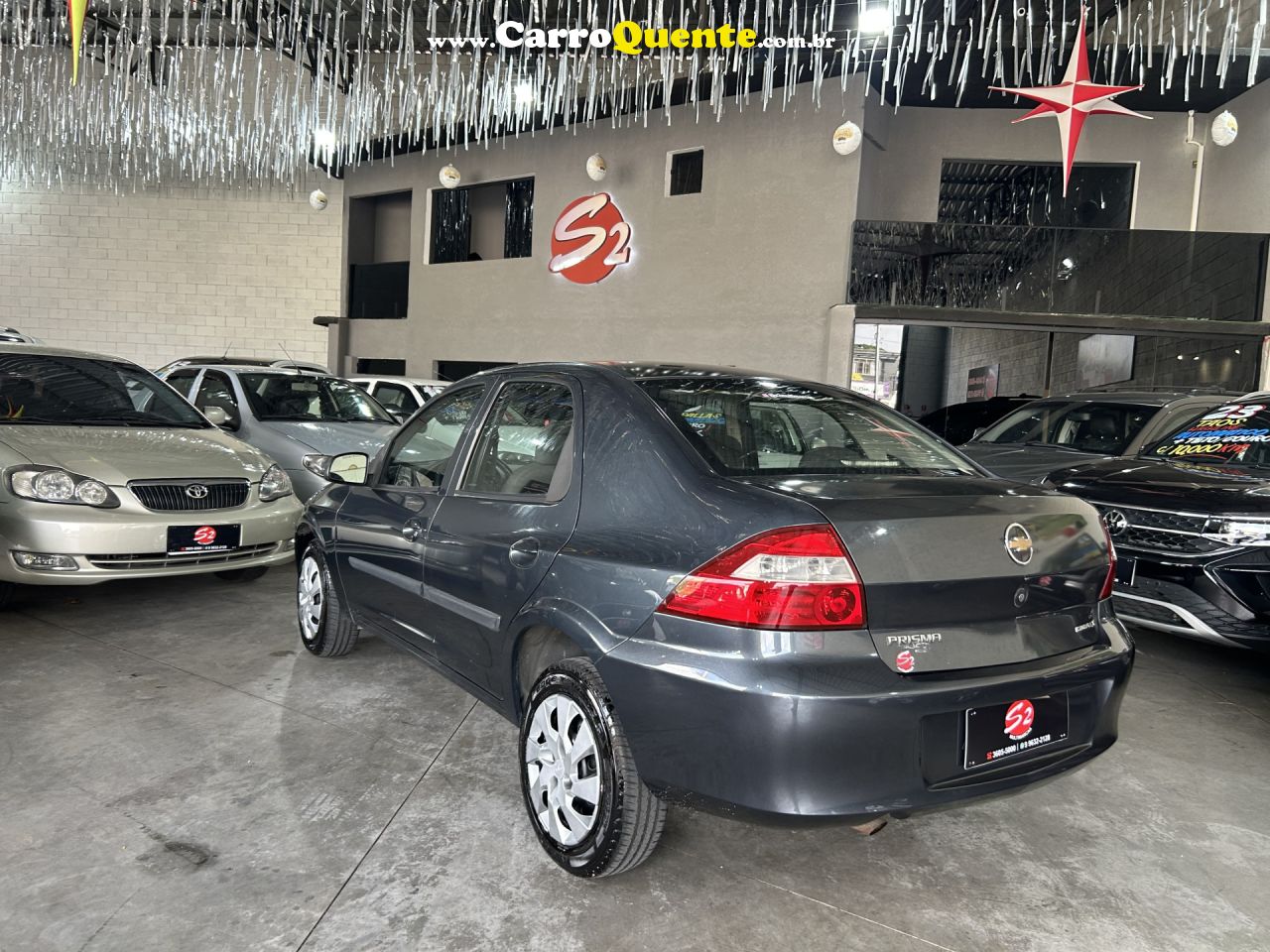 CHEVROLET   PRISMA  SED. MAXX LT 1.4 8V ECONOF. 4P   CINZA 2008 1.4 GASOLINA - Loja