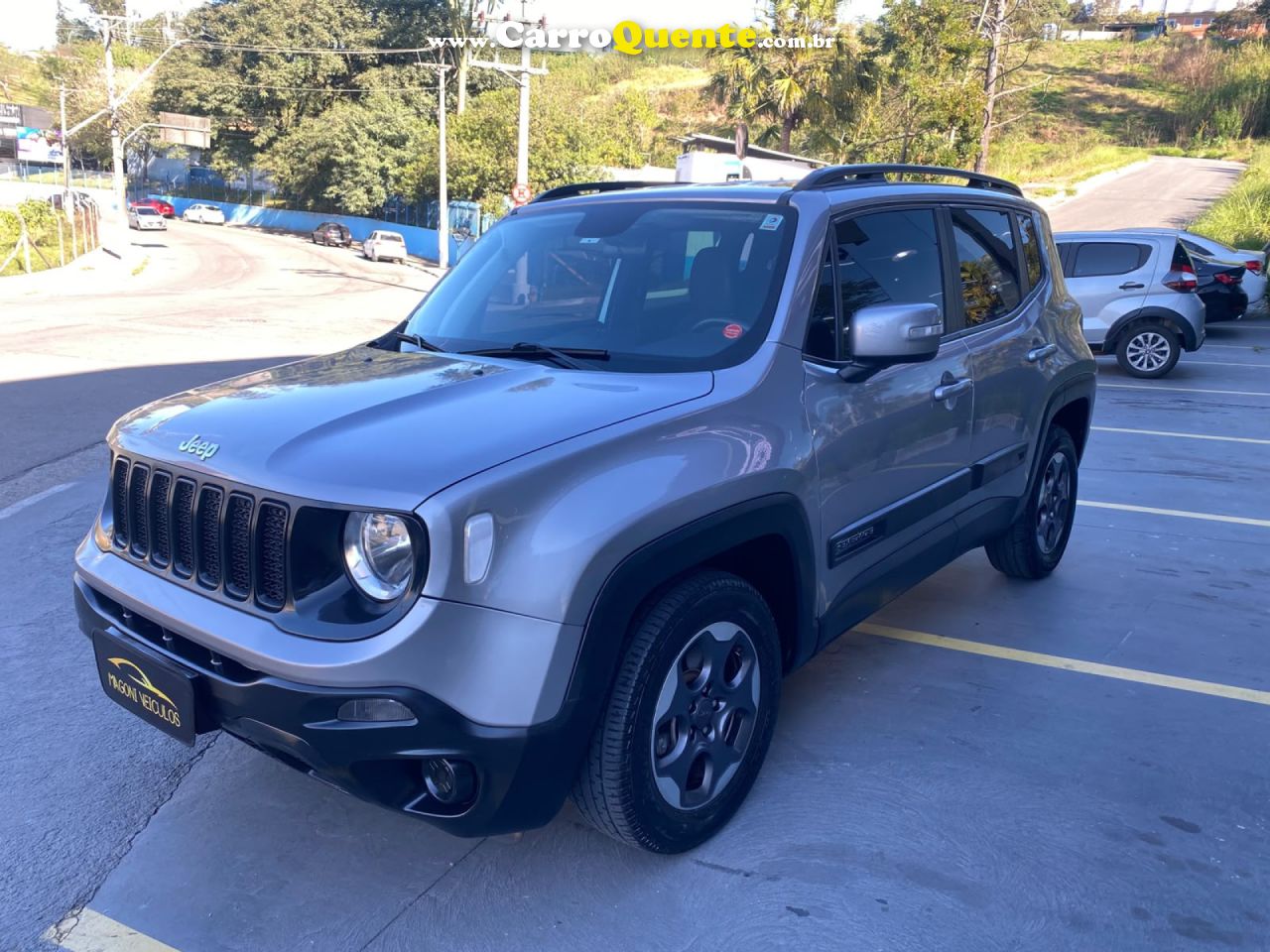 JEEP   RENEGADE1.8 4X2 FLEX 16V AUT.(PCD)   PRATA 2019 1.8 FLEX - Loja