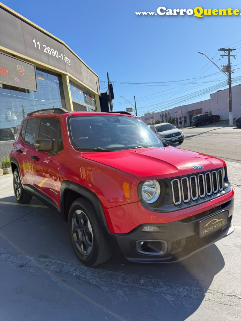 JEEP   RENEGADE SPORT 1.8 4X2 FLEX 16V AUT.   VERMELHO 2016 1.8 FLEX - Loja