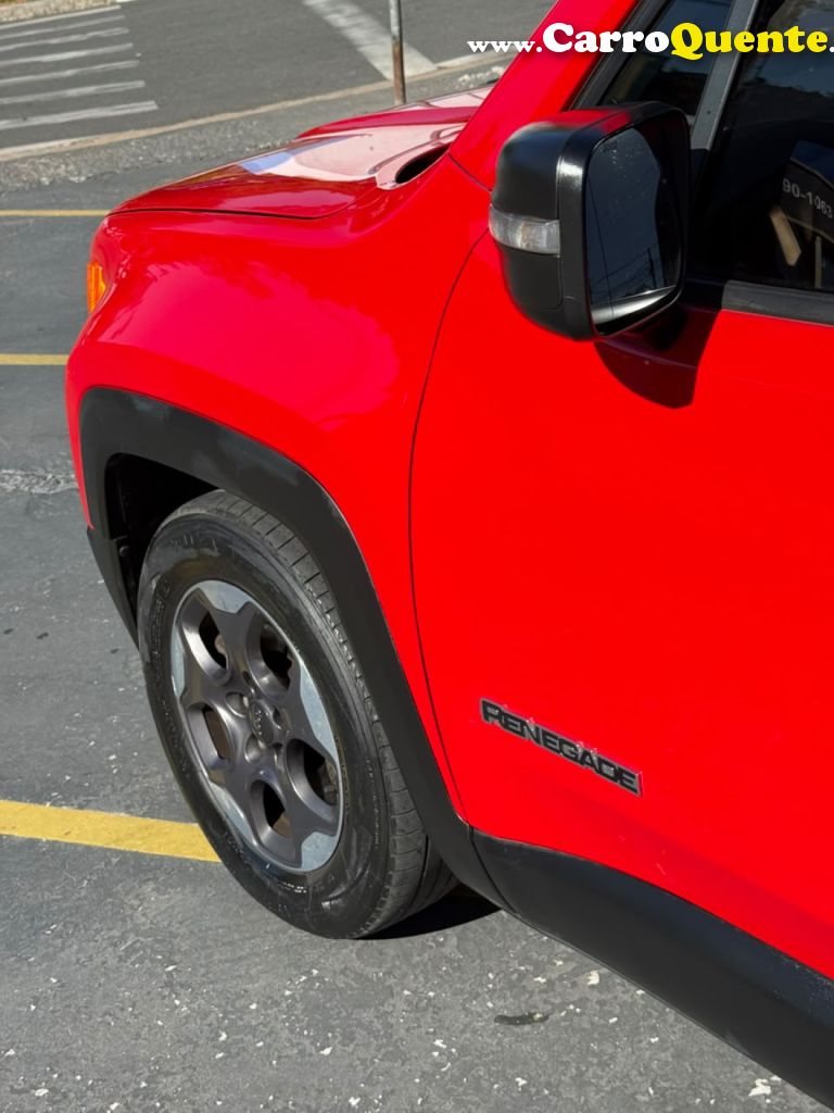 JEEP   RENEGADE SPORT 1.8 4X2 FLEX 16V AUT.   VERMELHO 2016 1.8 FLEX - Loja