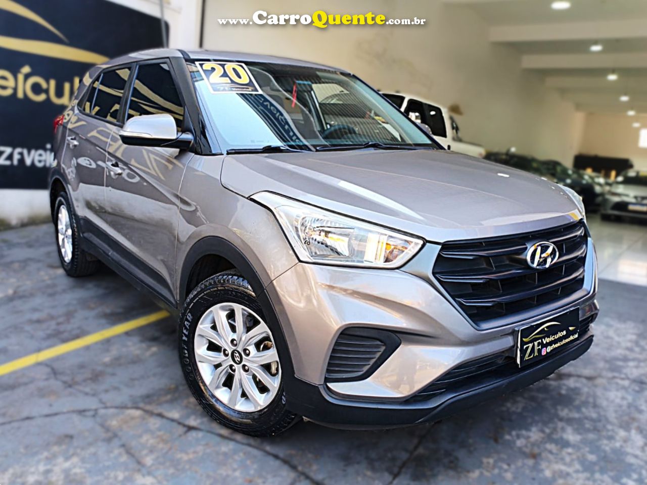 HYUNDAI   CRETA ATTITUDE 1.6 16V FLEX AUT.   PRATA 2020 1.6 FLEX - Loja