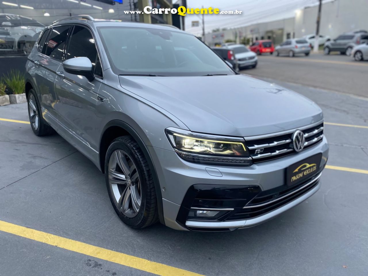 VOLKSWAGEN   TIGUAN ALLSPAC R-LINE 350 TSI 2.0 4X4   PRATA 2021 2.0 GASOLINA - Loja