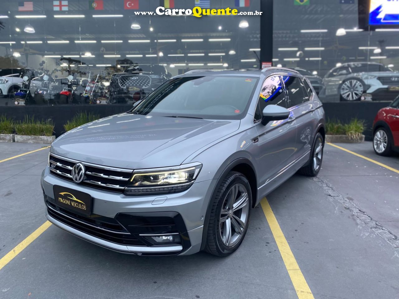 VOLKSWAGEN   TIGUAN ALLSPAC R-LINE 350 TSI 2.0 4X4   PRATA 2021 2.0 GASOLINA - Loja