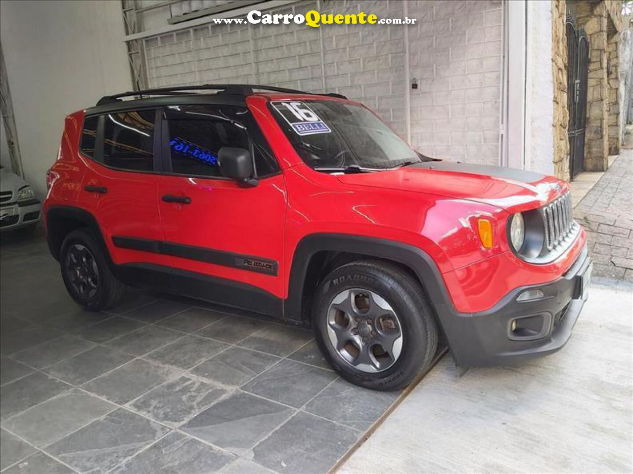 JEEP   RENEGADE SPORT 1.8 4X2 FLEX 16V AUT.   VERMELHO 2016 1.8 FLEX - Loja