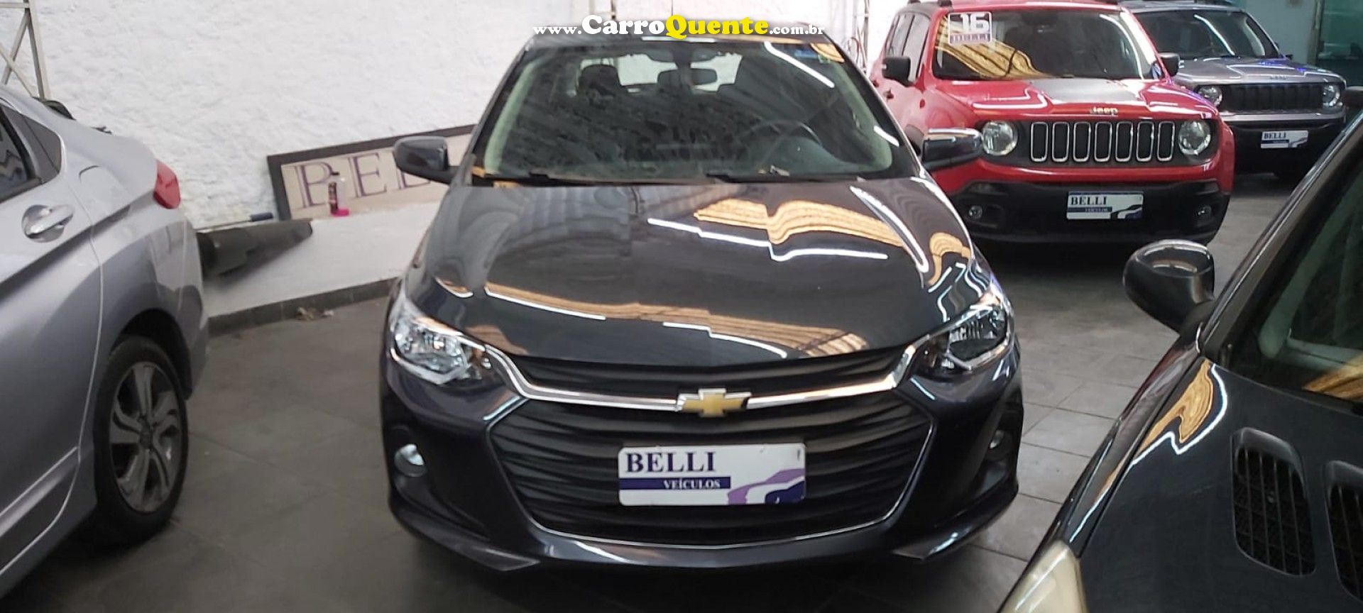 CHEVROLET   ONIX HATCH LTZ 1.0 12V TB FLEX 5P AUT.   CINZA 2024 1.0 FLEX - Loja