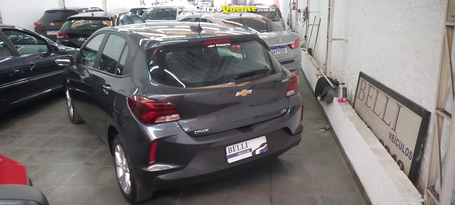 CHEVROLET   ONIX HATCH LTZ 1.0 12V TB FLEX 5P AUT.   CINZA 2024 1.0 FLEX - Loja