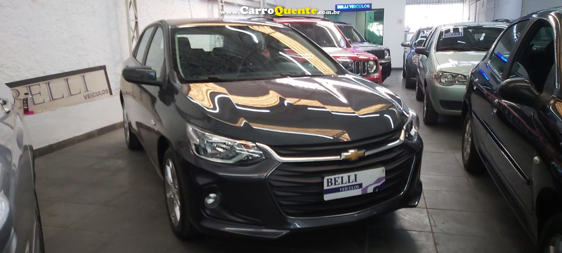 CHEVROLET   ONIX HATCH LTZ 1.0 12V TB FLEX 5P AUT.   CINZA 2024 1.0 FLEX - Loja