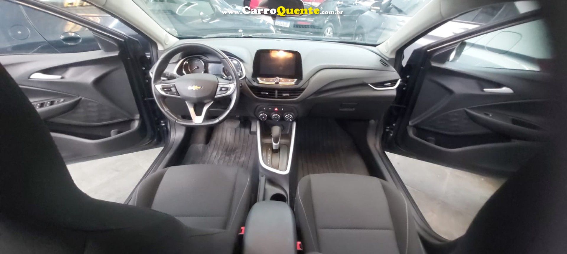 CHEVROLET   ONIX HATCH LTZ 1.0 12V TB FLEX 5P AUT.   CINZA 2024 1.0 FLEX - Loja