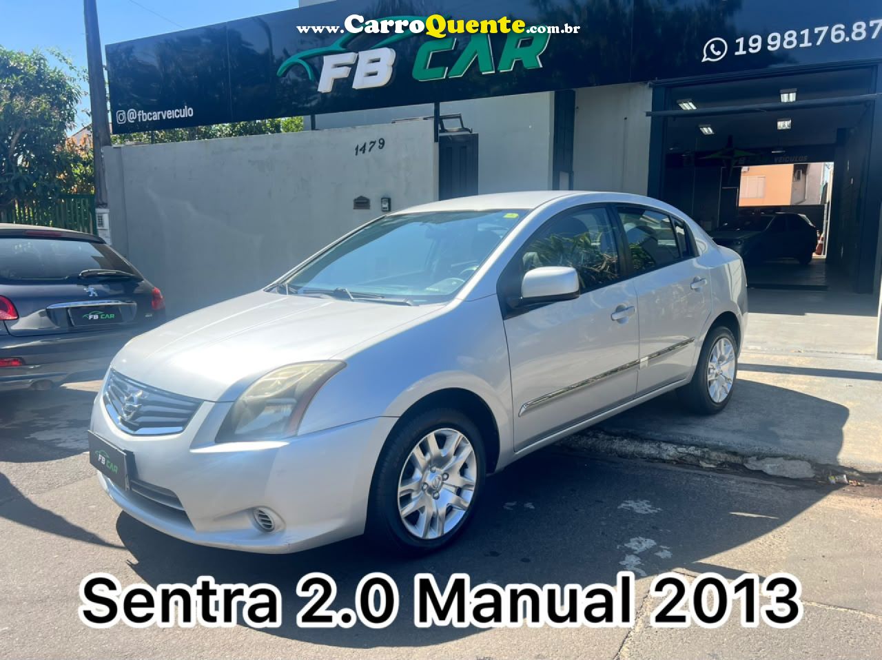 NISSAN   SENTRA 2.0 2.0 FLEX FUEL 16V MEC.   PRATA 2013 2.0 FLEX - Loja