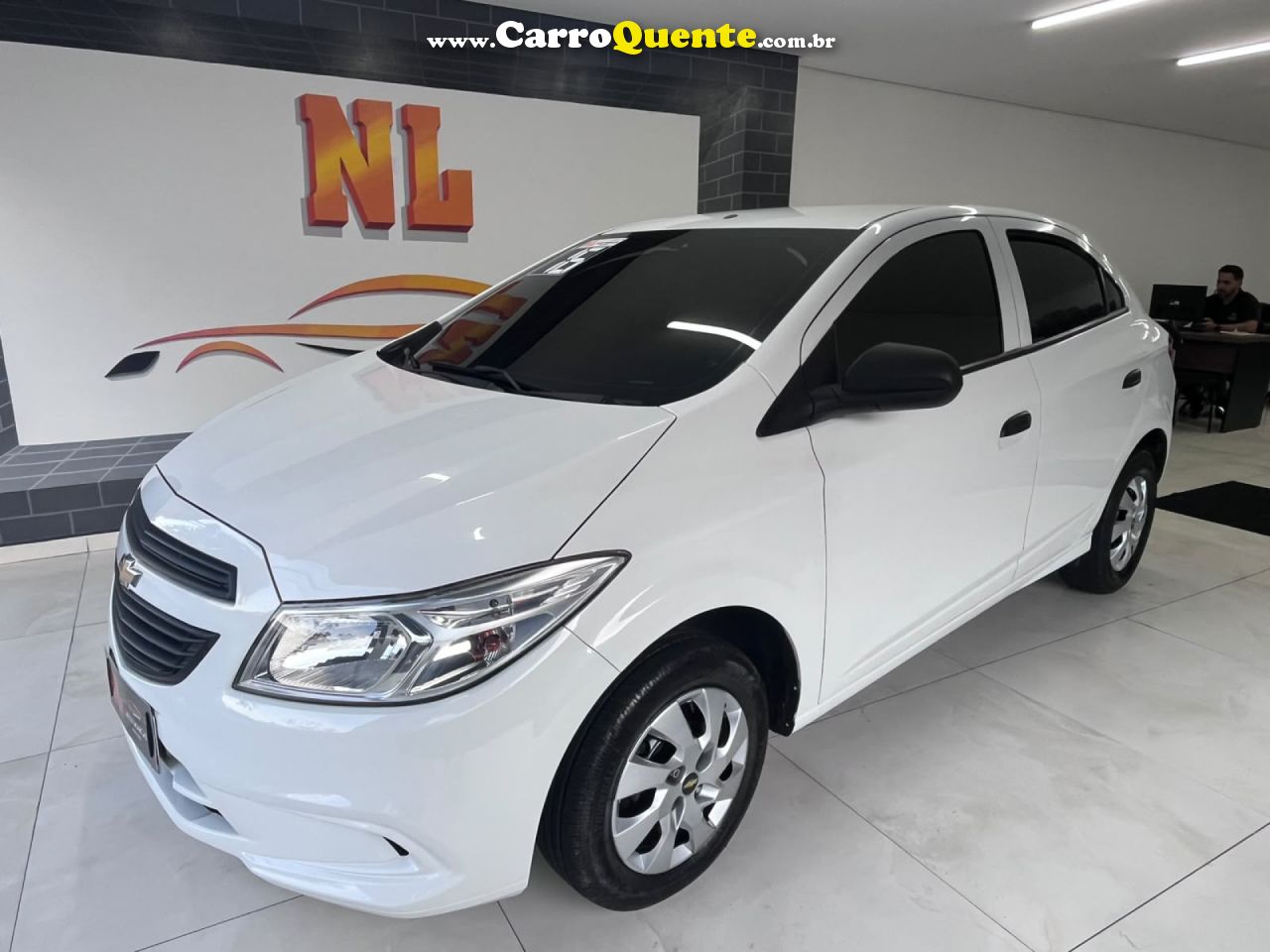 CHEVROLET   ONIX HATCH LS 1.0 8V FLEXPOWER 5P MEC.   BRANCO 2016 1.0 FLEX - Loja