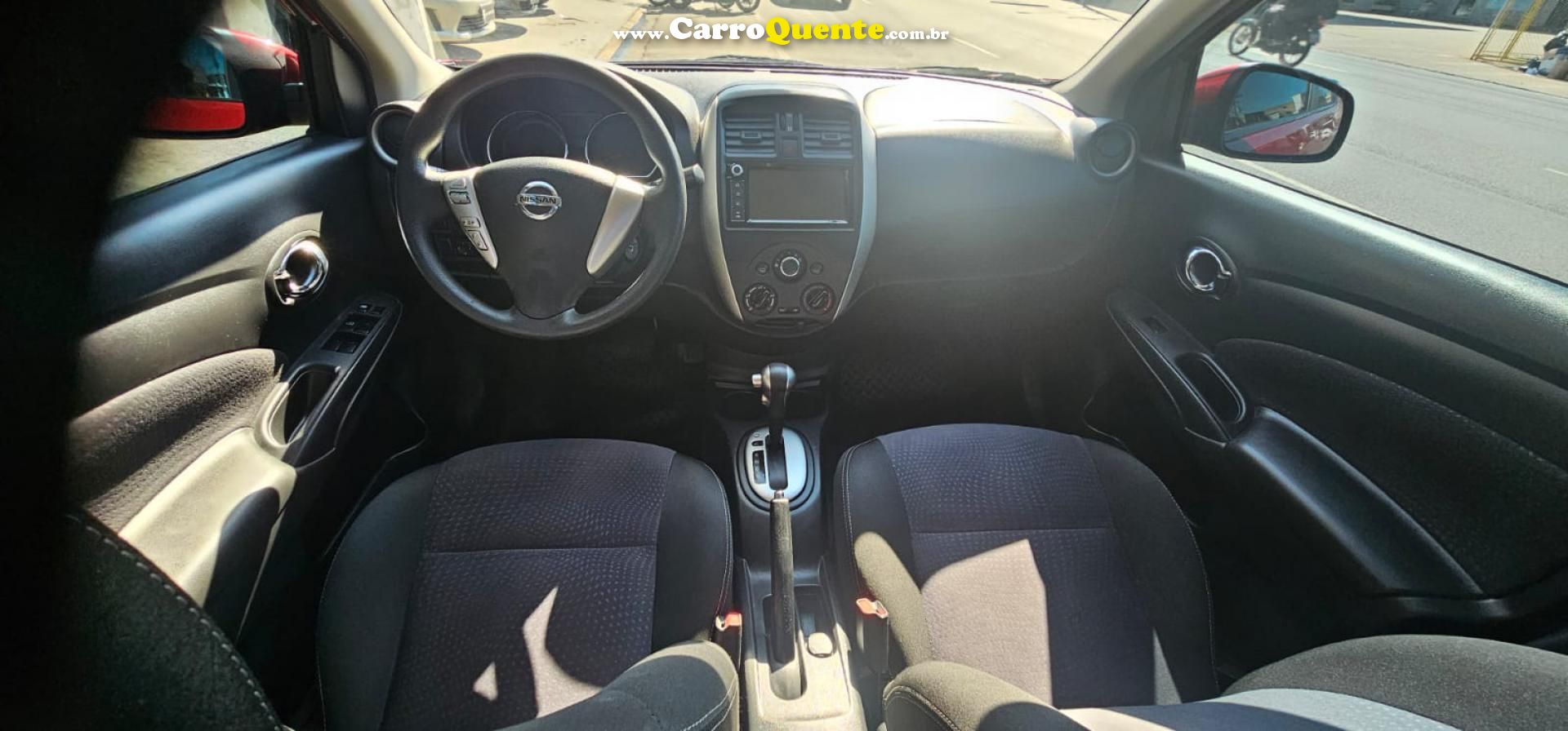 NISSAN   VERSA SV 1.6 16V FLEXSTART 4P AUT.   VINHO 2019 1.6 GASOLINA - Loja