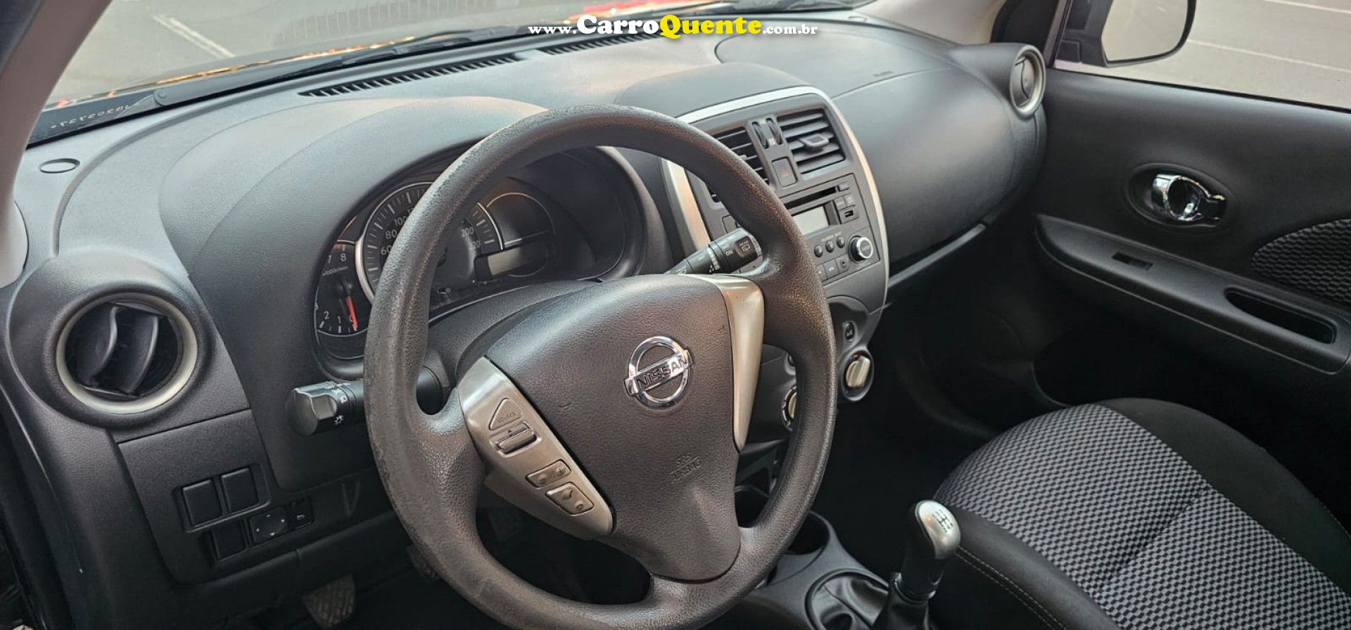 NISSAN   MARCH SV 1.6 16V FLEXSTART 5P MEC.   PRETO 2018 1.6 FLEX - Loja