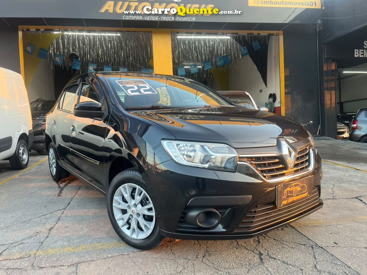 RENAULT   LOGAN ZEN FLEX 1.0 12V 4P MEC.   PRETO 2022 1.0 FLEX - Loja