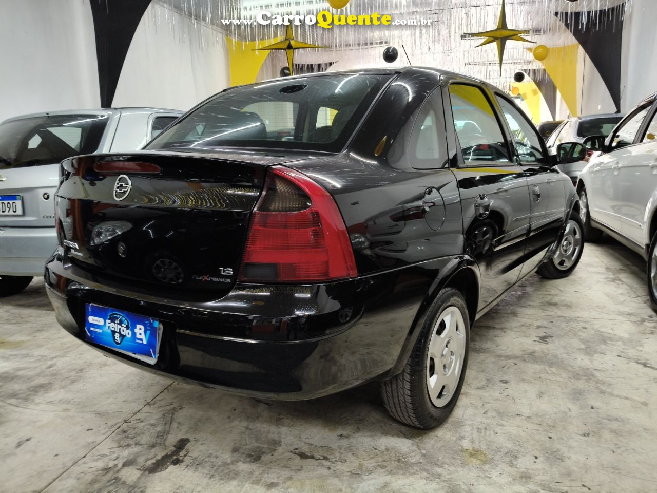 CHEVROLET   CORSA SED. PREMIUM 1.8 MPFI 8V FLEXPOWER   PRETO 2009 1.8 FLEX - Loja