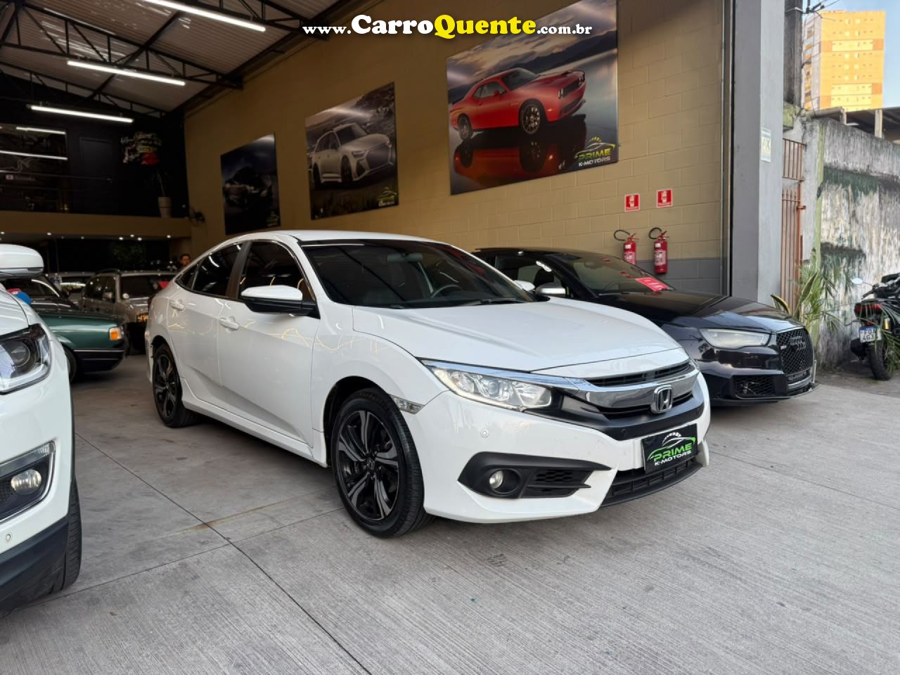 HONDA   CIVIC SEDAN EXL 2.0 FLEX 16V AUT.4P   BRANCO 2018 2.0 FLEX - Loja