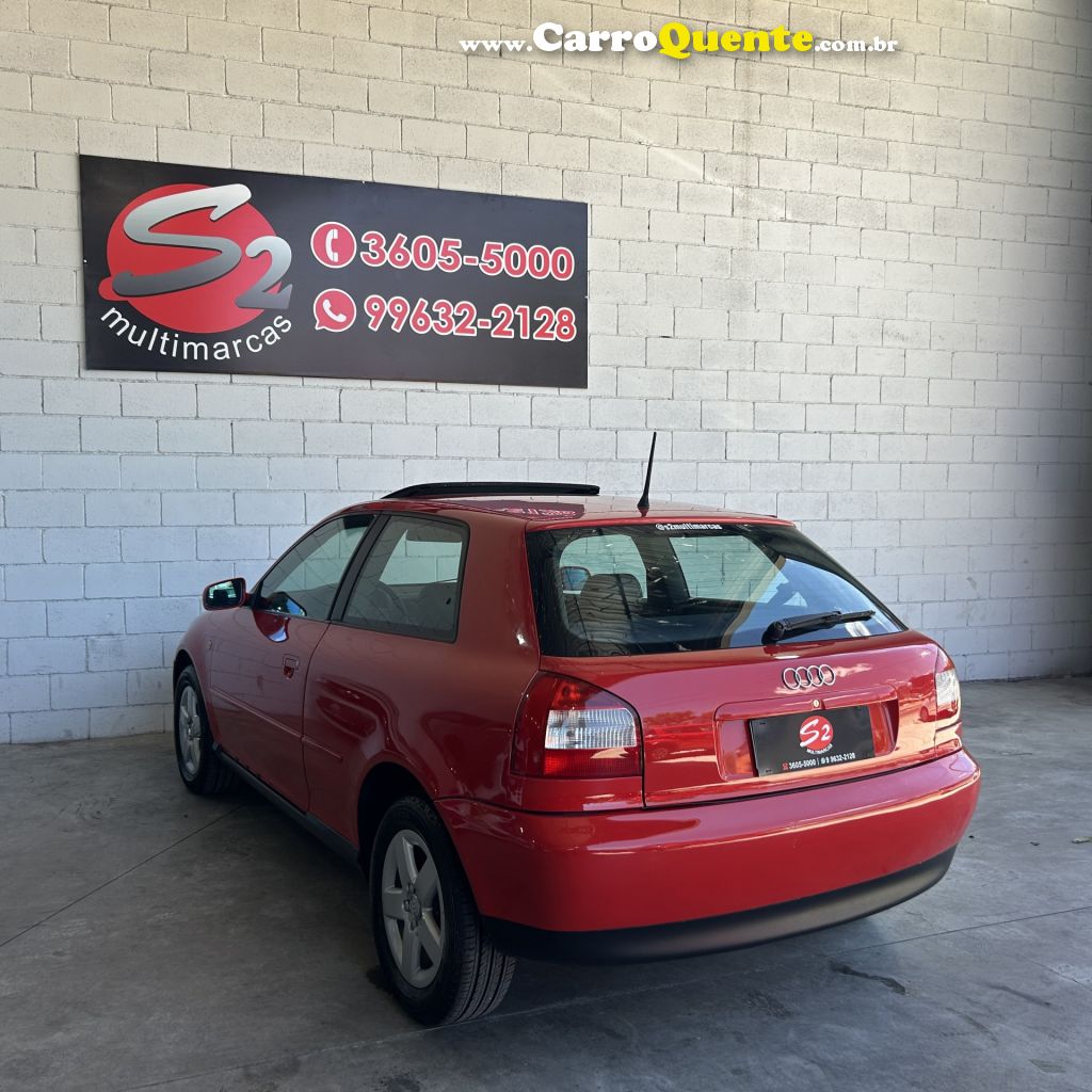 AUDI   A3 1.8 3P   VERMELHO 1998 1.8 GASOLINA - Loja