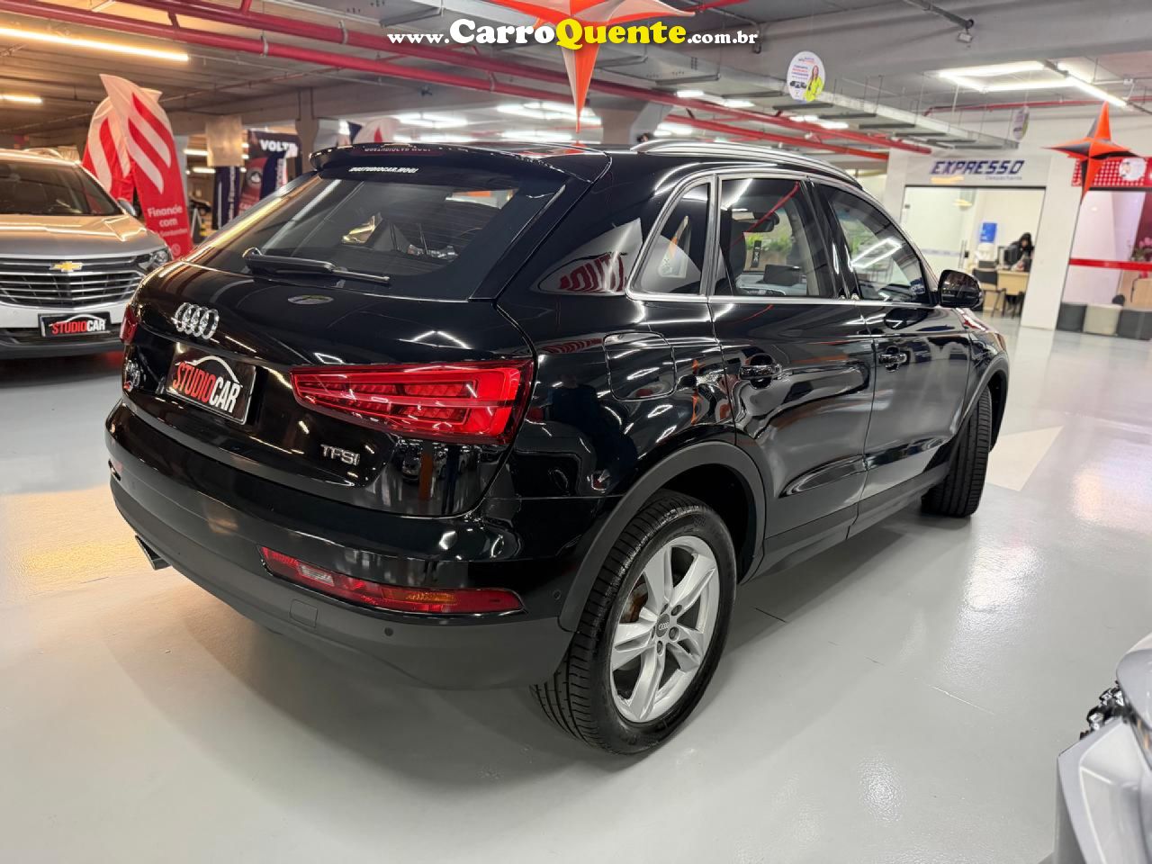 AUDI   Q3 1.4 TFSITFSI FLEX S-TRONIC 5P   PRETO 2018 1.4 FLEX - Loja