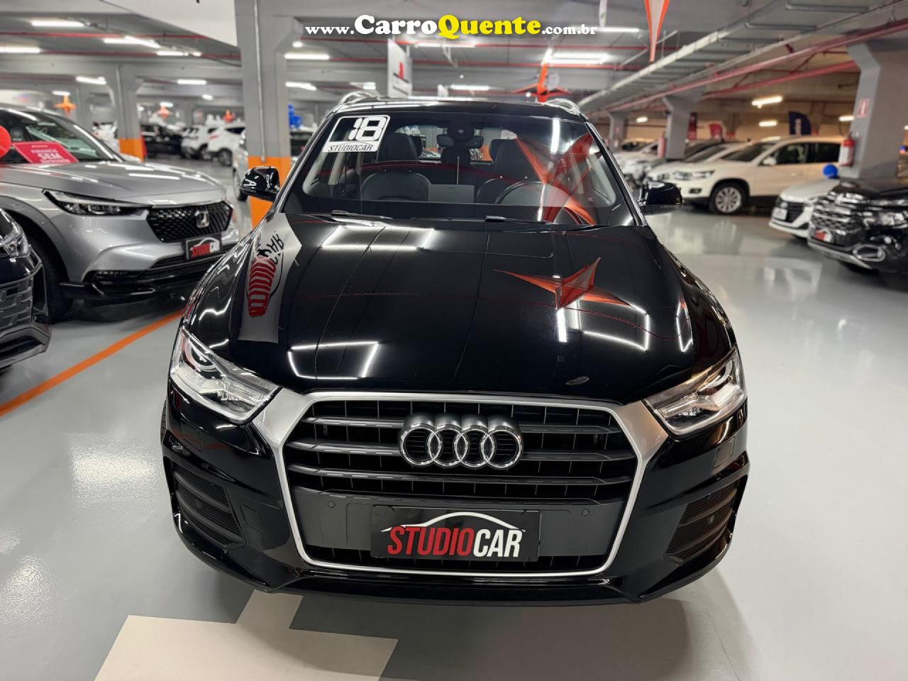 AUDI   Q3 1.4 TFSITFSI FLEX S-TRONIC 5P   PRETO 2018 1.4 FLEX - Loja