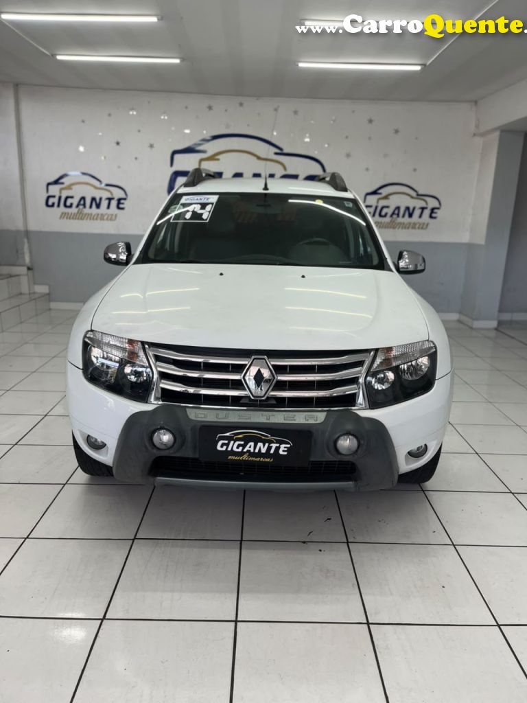RENAULT   DUSTER DYNAMIQUE 2.0 FLEX 16V AUT.   BRANCO 2014 2.0 FLEX - Loja