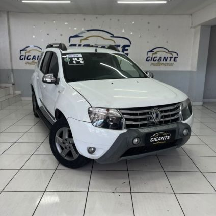 RENAULT   DUSTER DYNAMIQUE 2.0 FLEX 16V AUT.   BRANCO 2014 2.0 FLEX