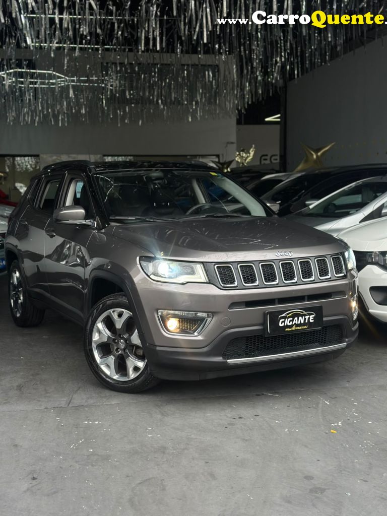JEEP   COMPASS LIMITED 2.0 4X2 FLEX 16V AUT.   CINZA 2017 2.0 FLEX - Loja