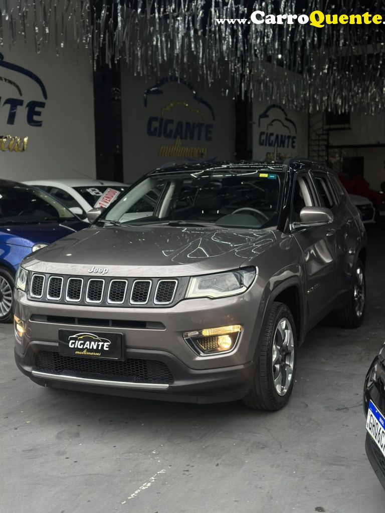 JEEP   COMPASS LIMITED 2.0 4X2 FLEX 16V AUT.   CINZA 2017 2.0 FLEX - Loja