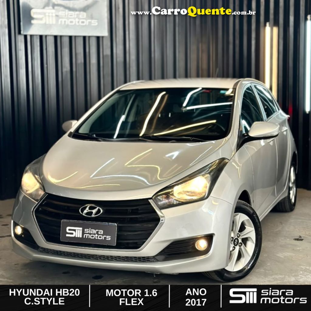 HYUNDAI   HB20 C.STYLEC.PLUS 1.6 FLEX 16V AUT.   PRATA 2017 1.6 FLEX - Loja