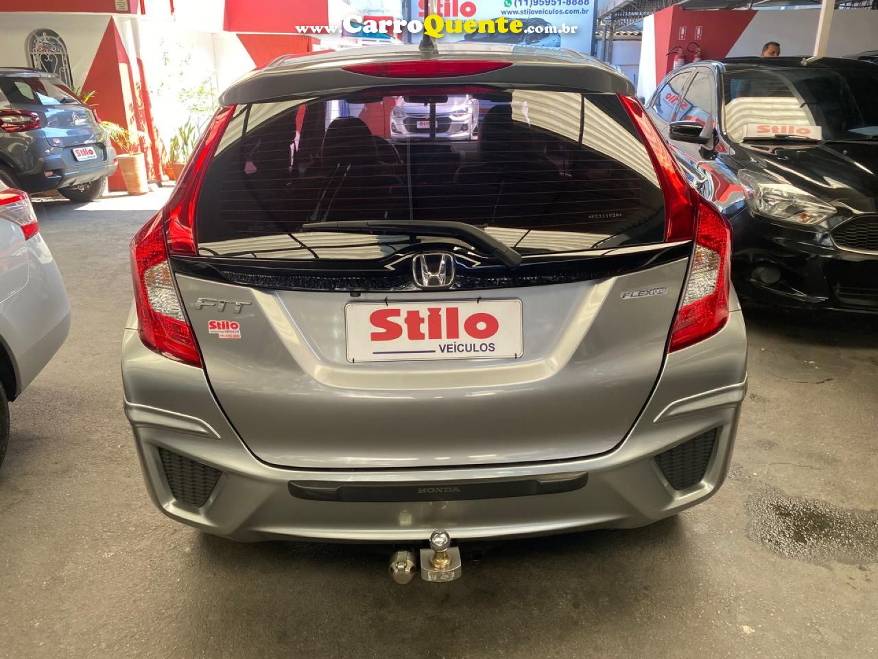 HONDA   FIT EXL 1.5 FLEXFLEXONE 16V 5P AUT   CINZA 2015 1.5 FLEX - Loja