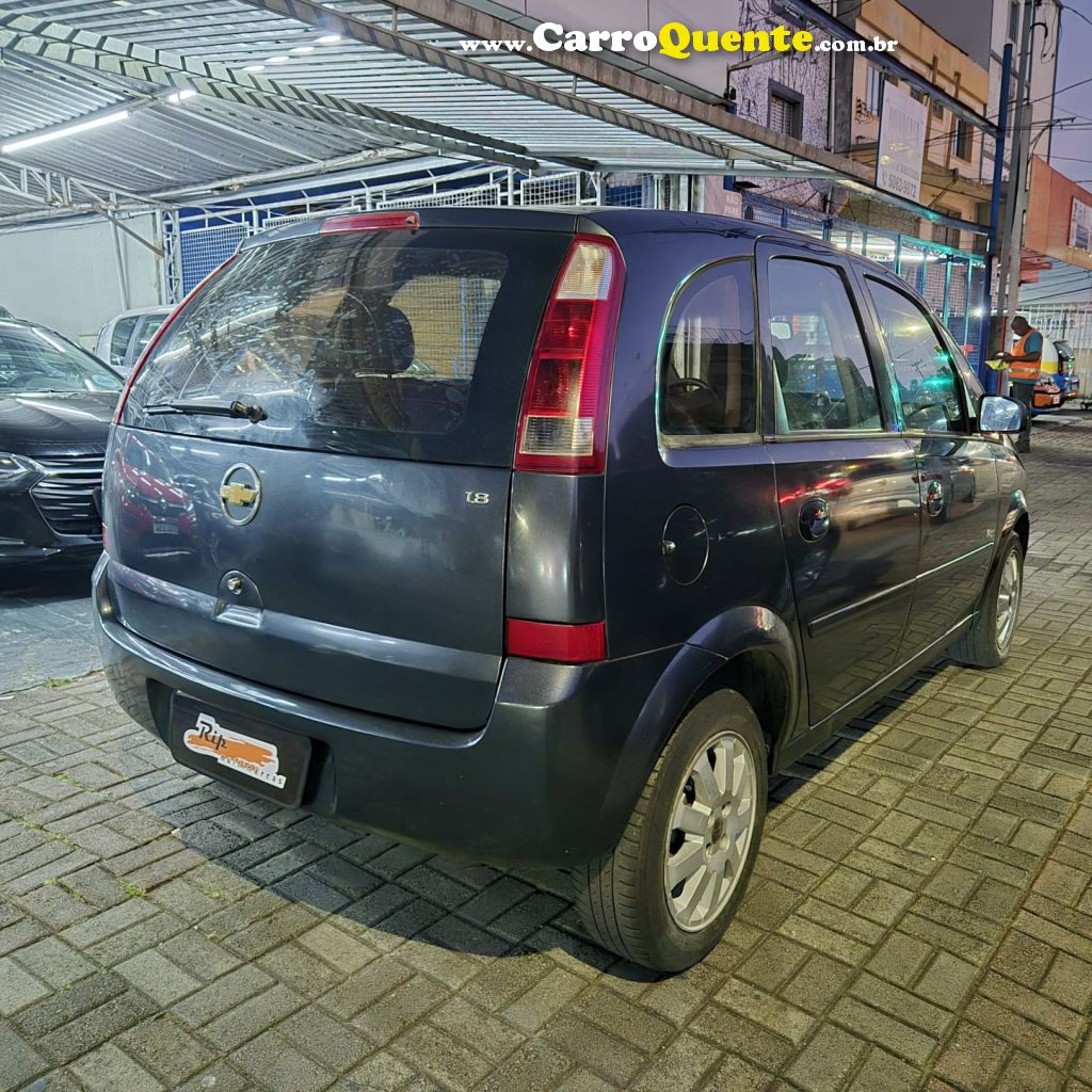 CHEVROLET   MERIVA MAXX 1.8 MPFI 8V FLEXPOWER   CINZA 2008 1.8 FLEX - Loja