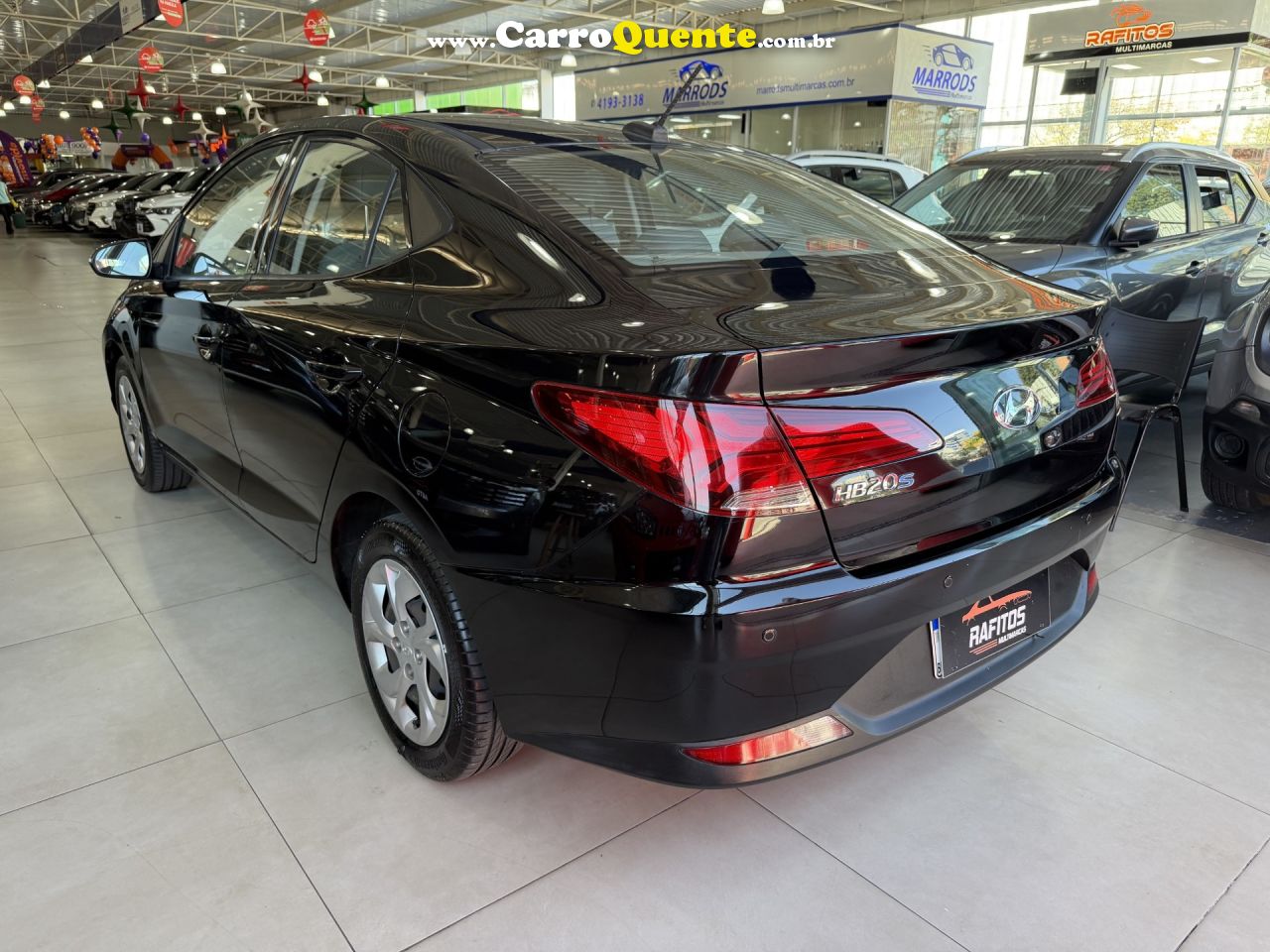 HYUNDAI   HB20S VISION 1.0 TB FLEX 12V AUT.   PRETO 2022 1.0 FLEX - Loja