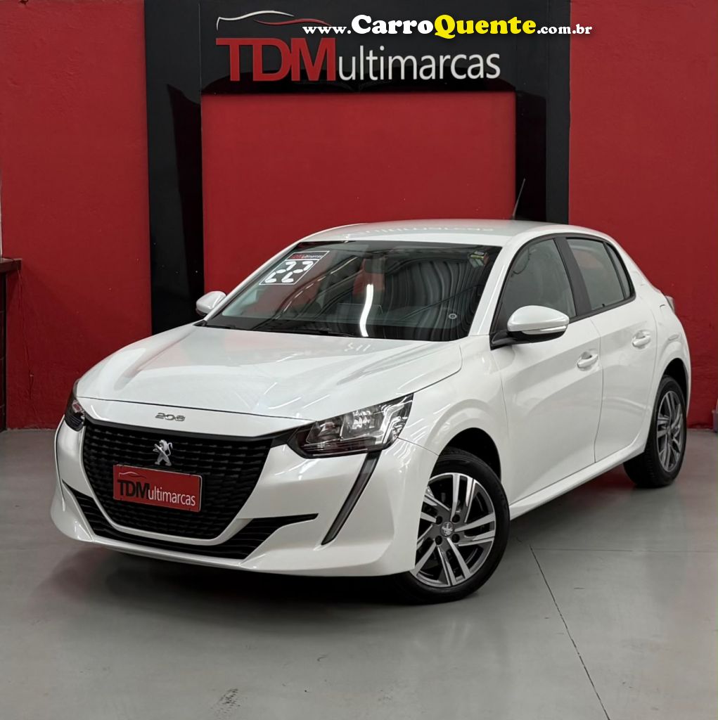PEUGEOT   208 ALLURE 1.6 FLEX 16V 5P AUT.   BRANCO 2022 1.6 FLEX - Loja