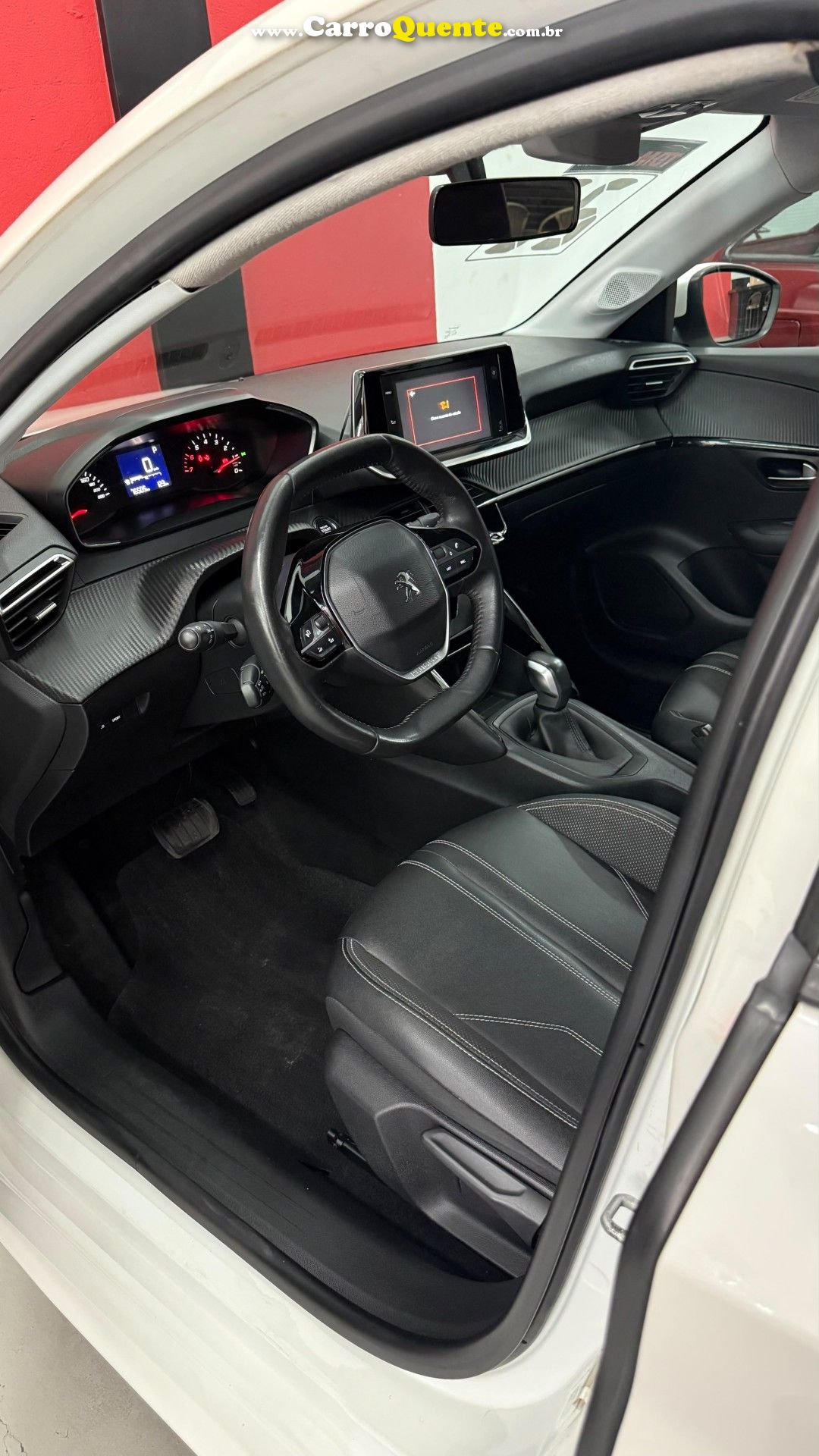 PEUGEOT   208 ALLURE 1.6 FLEX 16V 5P AUT.   BRANCO 2022 1.6 FLEX - Loja