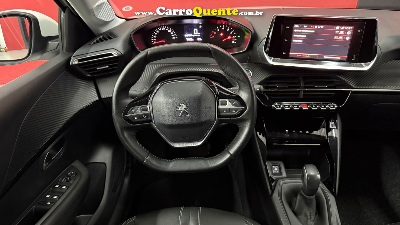 PEUGEOT   208 ALLURE 1.6 FLEX 16V 5P AUT.   BRANCO 2022 1.6 FLEX - Loja