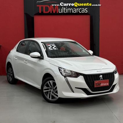 PEUGEOT   208 ALLURE 1.6 FLEX 16V 5P AUT.   BRANCO 2022 1.6 FLEX