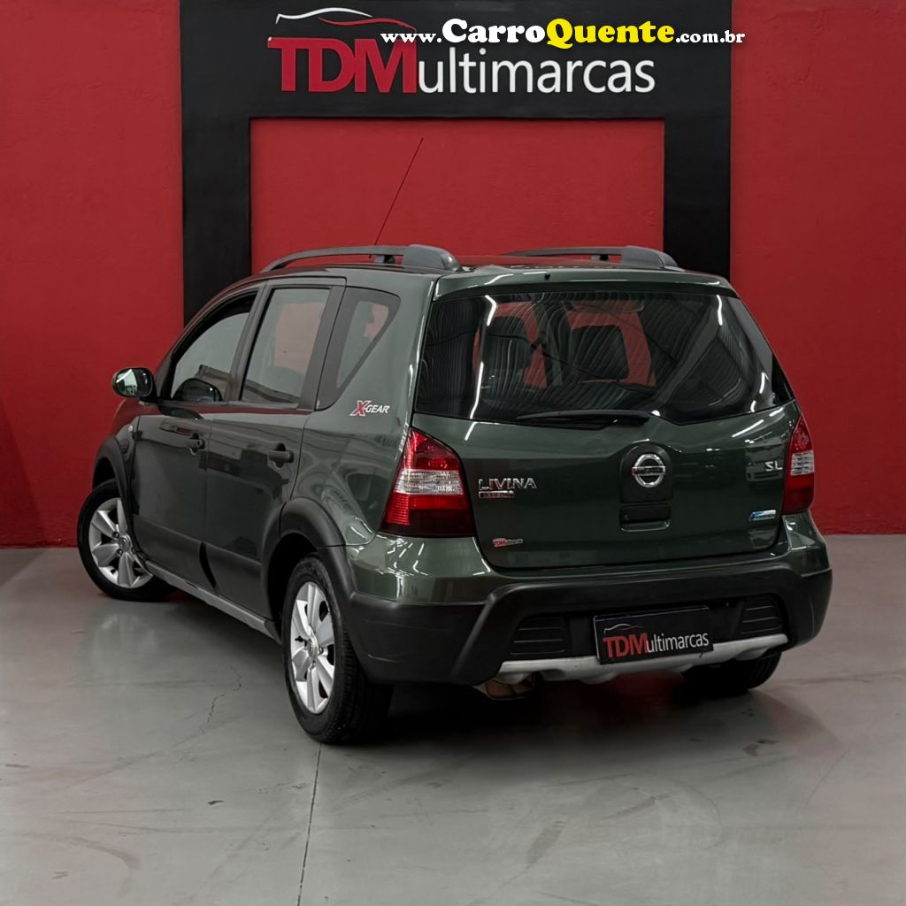 NISSAN   LIVINA X-GEAR SLX-GEAR 1.8 FLEX F. AUT.   VERDE 2012 1.8 FLEX - Loja