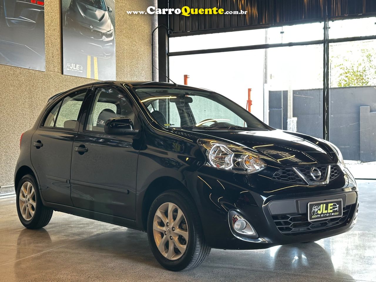 NISSAN   MARCH SV 1.0 12V FLEX 5P   PRETO 2016 1.0 FLEX - Loja