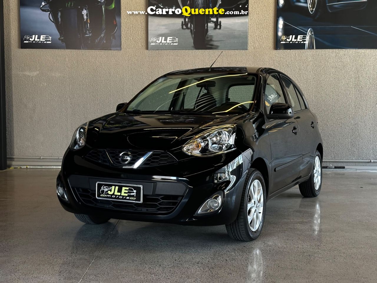 NISSAN   MARCH SV 1.0 12V FLEX 5P   PRETO 2016 1.0 FLEX - Loja