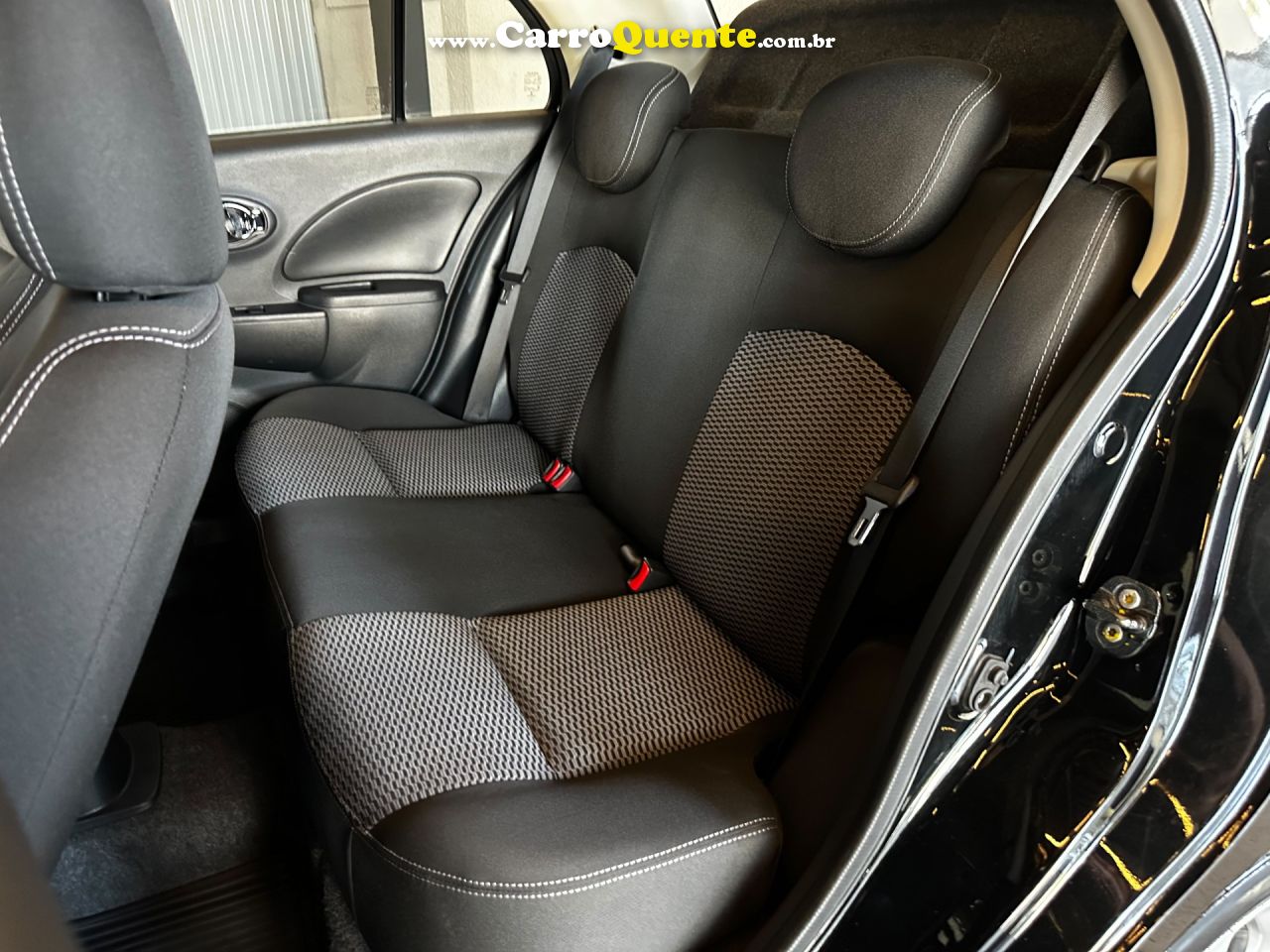 NISSAN   MARCH SV 1.0 12V FLEX 5P   PRETO 2016 1.0 FLEX - Loja