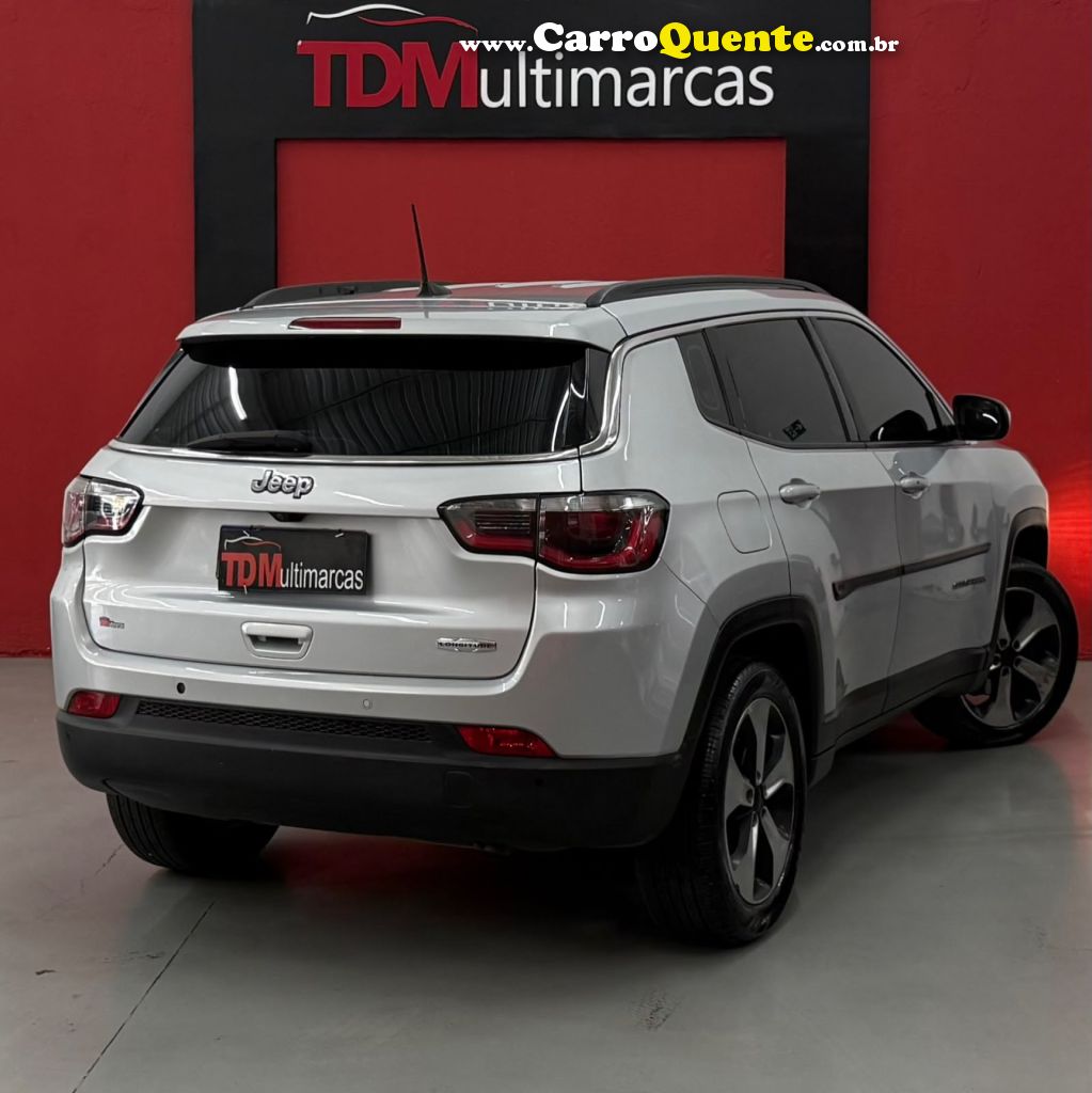 JEEP   COMPASS LONGITUDE 2.0 4X2 FLEX 16V AUT.   PRATA 2017 2.0 FLEX - Loja