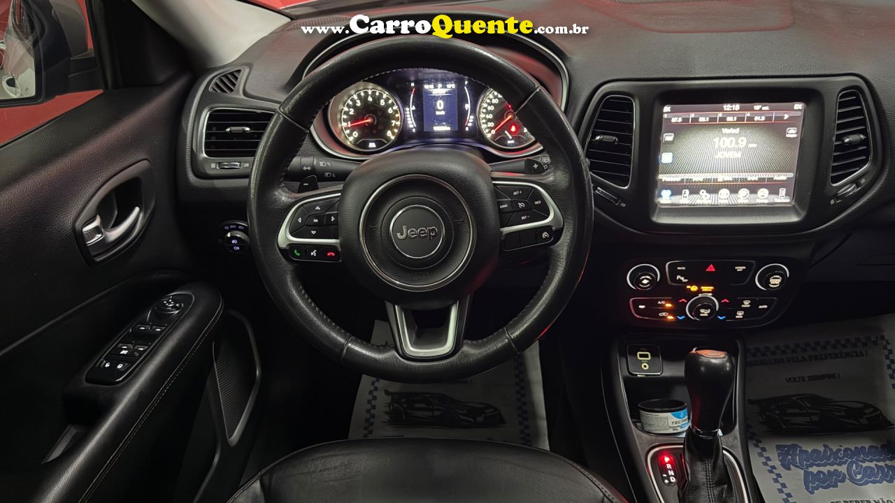 JEEP   COMPASS LONGITUDE 2.0 4X2 FLEX 16V AUT.   PRATA 2017 2.0 FLEX - Loja