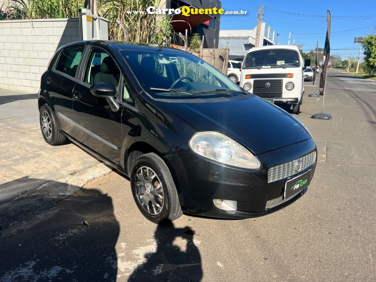 FIAT   PUNTO  ELX 1.4 FIRE FLEX 8V 5P   PRETO 2008 1.4 FLEX - Loja