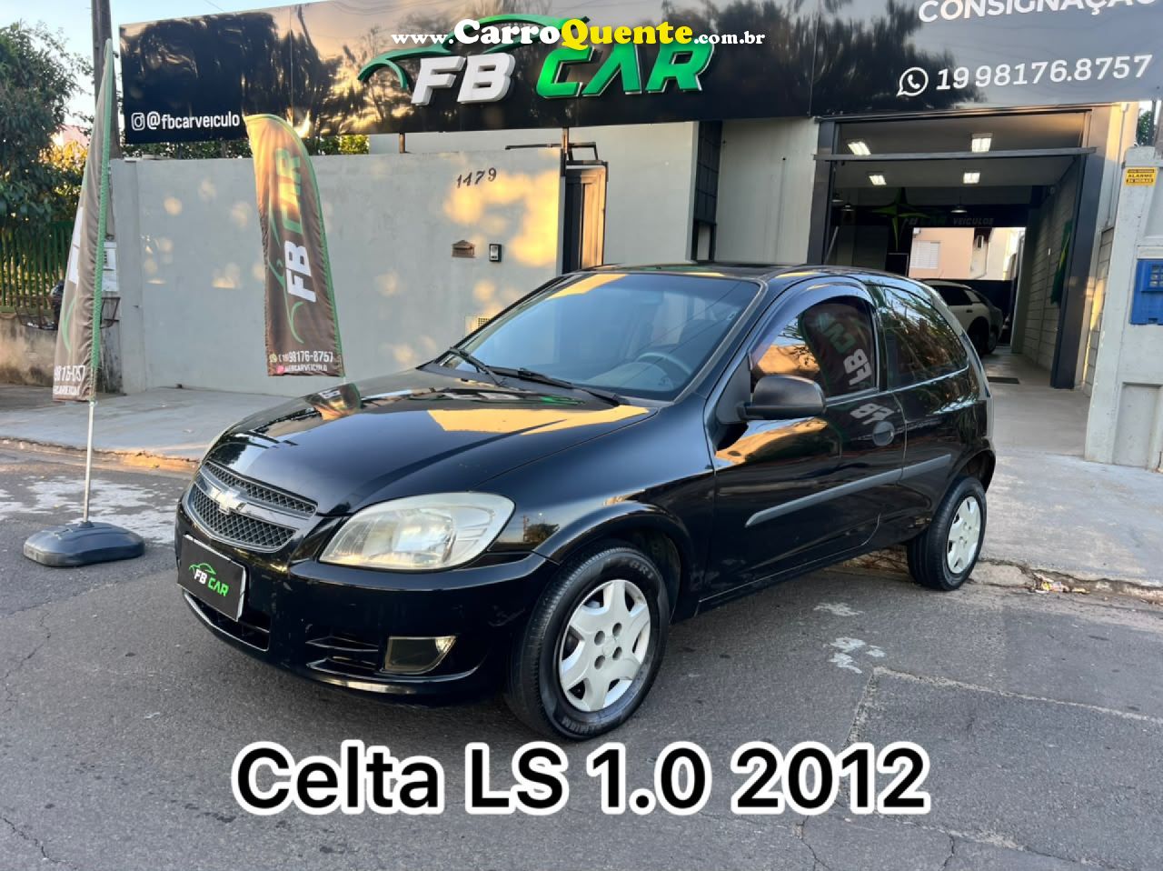 CHEVROLET   CELTA LIFE LS 1.0 MPFI 8V FLEXPOWER 3P   PRETO 2012 1.0 FLEX - Loja