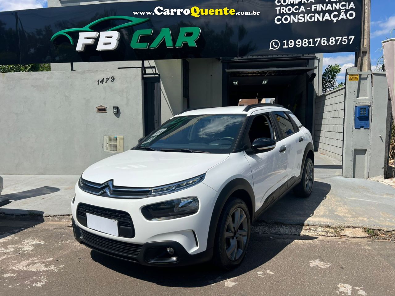 CITROËN   C4 CACTUS FEEL 1.6 16V FLEX AUT.   BRANCO 2020 1.6 FLEX - Loja