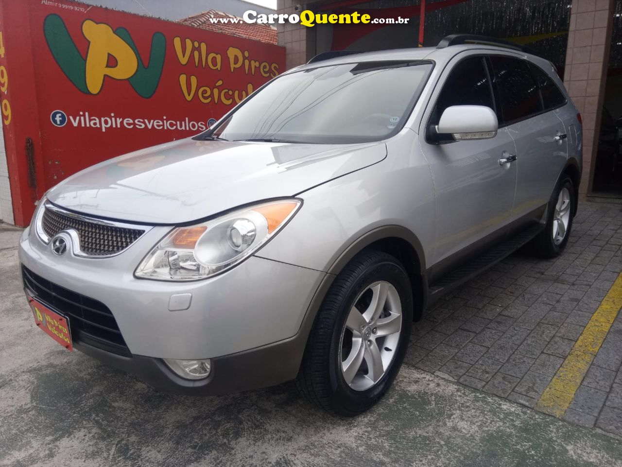 HYUNDAI   VERACRUZ GLS 3.8 4WD AUT.   PRATA 2010 3.8 GASOLINA - Loja