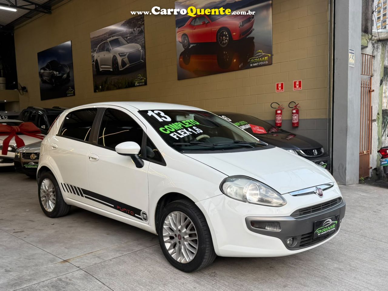 FIAT   FIAT PUNTO ESSENCE 1.6   BRANCO 2013 1.6 FLEX - Loja