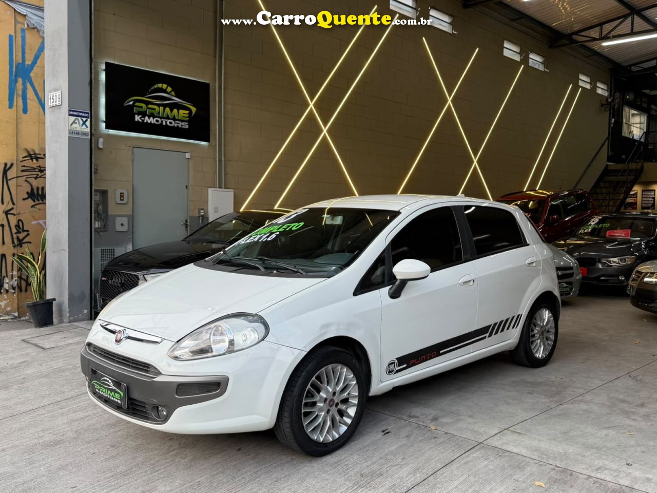 FIAT   FIAT PUNTO ESSENCE 1.6   BRANCO 2013 1.6 FLEX - Loja