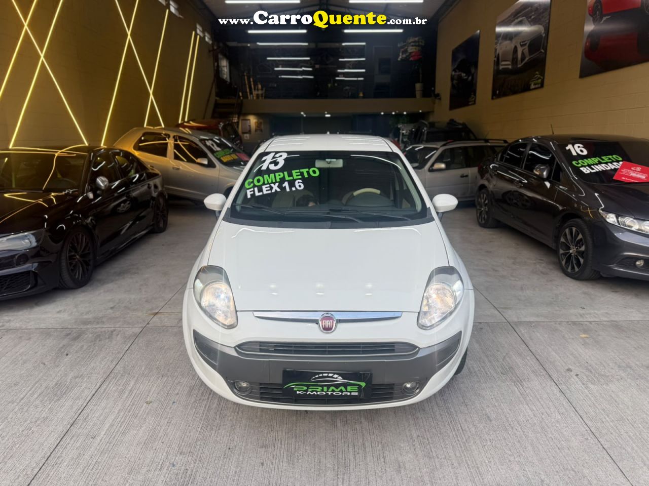 FIAT   FIAT PUNTO ESSENCE 1.6   BRANCO 2013 1.6 FLEX - Loja